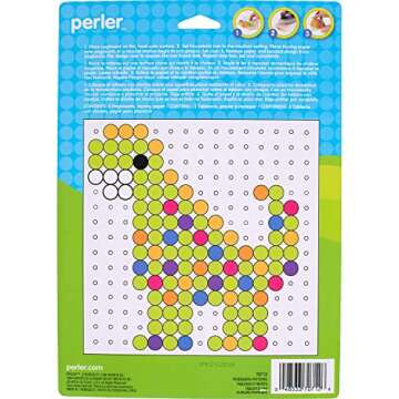 Perler Beads Biggie Beads Pegboards for Kids Crafts, 3 pcs , 10.5 x 7.5 x 1, Small