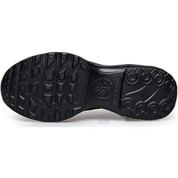 DOUSSPRT Womens Walking Sneakers Slip on Sock Shoes Mesh Air Cushion Platform Workout Tennis Loafers Fashion Casual 002 allblack US Size 10