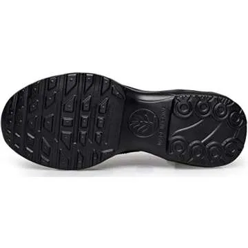 DOUSSPRT Womens Walking Sneakers Slip on Sock Shoes Mesh Air Cushion Platform Workout Tennis Loafers Fashion Casual 002 allblack US Size 10