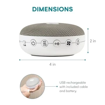 White Noise Sound Machine with 36 Sounds for Travel
