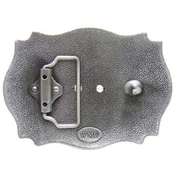 HUABOLA CALYN Western Belt Buckle Initial Letters ABCDEFG to Y-Cowboy Rodeo Silver Large Belt Buckle...