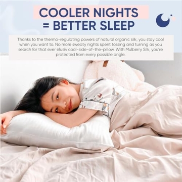 Blissy 22 Momme Mulberry Silk Pillowcase for Hair & Skin Care