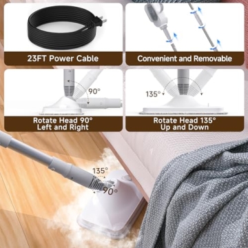 13-in-1 Powerful Handheld Steam Mop for All Floors