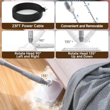 13-in-1 Powerful Handheld Steam Mop for All Floors