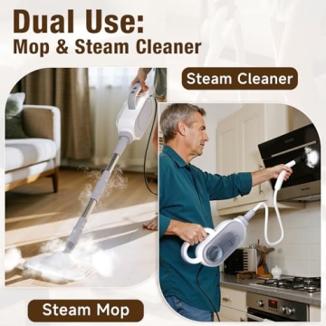 13-in-1 Powerful Handheld Steam Mop for All Floors