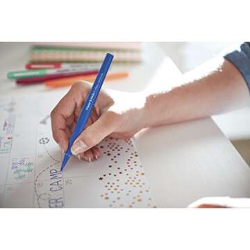 Paper Mate Flair Felt Tip Pens, Medium Point (0.7mm), Assorted Colors, 16 Count