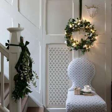 Stellar Air Wood Decorative Return Air Grille, Heavy Duty Decorative Wall Grille for Home, Walls, and Ceilings Vents (not for Floor use) Easily Installation, Style Imperial, (20 x 25) Inside