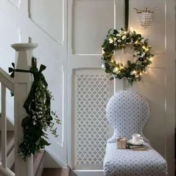 Stellar Air Wood Decorative Return Air Grille, Heavy Duty Decorative Wall Grille for Home, Walls, and Ceilings Vents (not for Floor use) Easily Installation, Style Imperial, (20 x 25) Inside