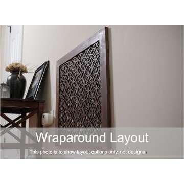 Stellar Air Wood Decorative Return Air Grille, Heavy Duty Decorative Wall Grille for Home, Walls, and Ceilings Vents (not for Floor use) Easily Installation, Style Imperial, (20 x 25) Inside