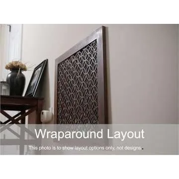 Stellar Air Wood Decorative Return Air Grille, Heavy Duty Decorative Wall Grille for Home, Walls, and Ceilings Vents (not for Floor use) Easily Installation, Style Imperial, (20 x 25) Inside