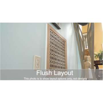 Stellar Air Wood Decorative Return Air Grille, Heavy Duty Decorative Wall Grille for Home, Walls, and Ceilings Vents (not for Floor use) Easily Installation, Style Imperial, (20 x 25) Inside