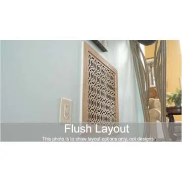 Stellar Air Wood Decorative Return Air Grille, Heavy Duty Decorative Wall Grille for Home, Walls, and Ceilings Vents (not for Floor use) Easily Installation, Style Imperial, (20 x 25) Inside