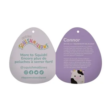 Squishmallows 8-Inch Connor Cow - Adorable Plush Toy