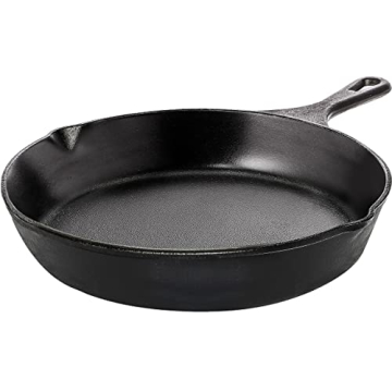 Utopia Kitchen 8 Inch Pre-Seasoned Cast Iron Skillet - Versatile Chefs Fry Pan for All Cooking Needs