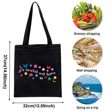 XYANFA Singer Makeup Bag Fans Gift singer Cosmetic Bag for Girls Music Lover Gift (brutal out here t...