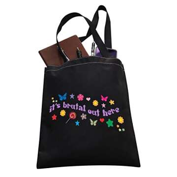 XYANFA Singer Makeup Bag Fans Gift singer Cosmetic Bag for Girls Music Lover Gift (brutal out here tote bag)