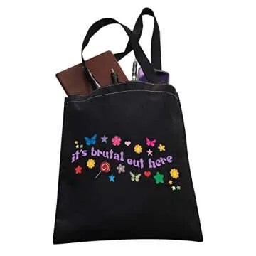 XYANFA Singer Makeup Bag Fans Gift singer Cosmetic Bag for Girls Music Lover Gift (brutal out here tote bag)