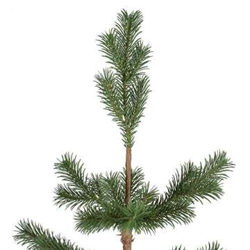 Northlight Real Touch™ Ponderosa Pine Medium Artificial Christmas Tree with Jute Base – Unlit - 3'