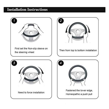 Soft Pink Wool Fur Steering Wheel Cover Set for Women