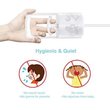 Pumpinose Nasal Aspirator for Baby and Toddler Nose Clearing with Hand Pump and Non-Invasive Tip for Quick, Quiet Suction, Clear Clogged Passages & Boogers, Co-Branded with CHIBOJI (2 Fingers Handle)