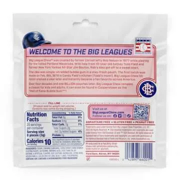 Big League Chew Ground Ball Grape Bubble Gum Pack of 12