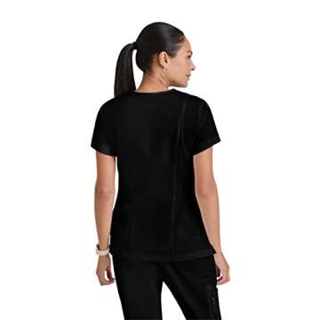 BARCO Grey’s Anatomy Women’s Kira Scrub Top - Black, M
