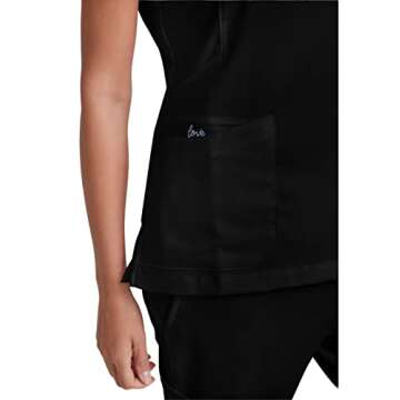 BARCO Grey’s Anatomy Women’s Kira Scrub Top - Black, M