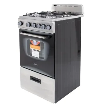 Avanti GR2013CSS 20" Black & Stainless Steel Gas Range