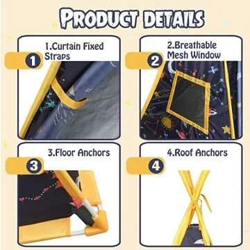 Cozy Kids Teepee Tent for Fun Playtime Adventures