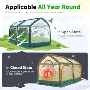 Quictent Mini Greenhouse for Year-Round Gardening Protection