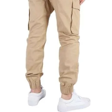 ITALYMORN Khaki Cargo Joggers for Men - Versatile Comfort
