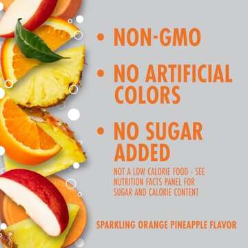 V8 +Energy Sparkling Orange Pineapple Juice Energy Drink, 11.5 fl oz Can (12 Pack)