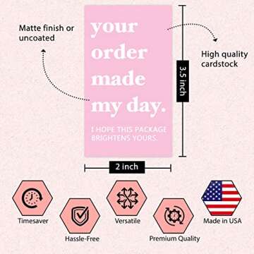 100 Glitter Owl Thank You Cards for Small Business Owners - Effortless Customer Appreciation