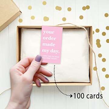 Thank You Cards for Small Business Owners - 100 Pack