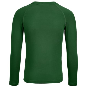 Boys Compression Thermal Long Sleeve Shirt in Green