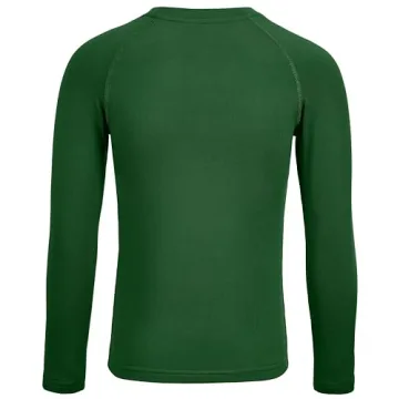 Boys Compression Thermal Long Sleeve Shirt in Green