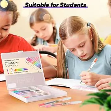 Colorful Fine Point Pens for Bullet Journaling, Note Taking, Writing, Drawing, Coloring - Cute Japanese Stationery with Gel Ink