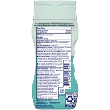 Coppertone Pure and Simple Kids Sunscreen SPF 50 - Gentle Protection