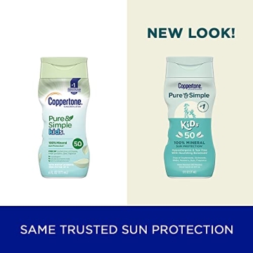 Coppertone Pure and Simple Kids Sunscreen SPF 50 - Gentle Protection