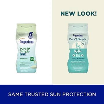 Coppertone Pure and Simple Kids Sunscreen SPF 50 - Gentle Protection