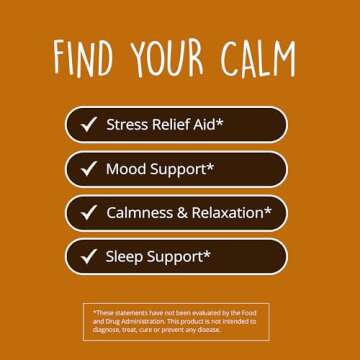 Happy Healthy Hippie Be Grounded Stress Relief Supplement – Lavender Pills | Promotes Calmness & R...