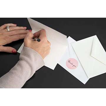 Sweetzer & Orange Thank You Stickers Pack of 1000 Pink Stickers