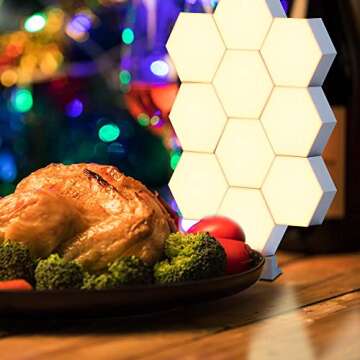 Yescom 11Pack WiFi Smart LED Light Kit DIY Night Lamp Voice Control 16 Million Color Compatible with Alexa Google Home