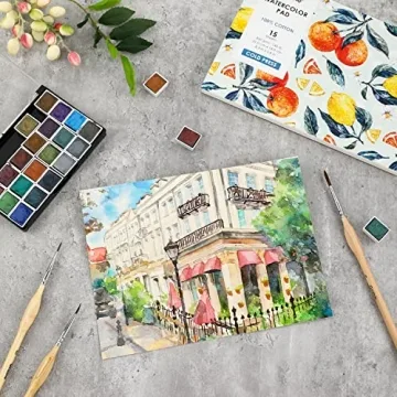 Grabie Watercolor Paper Pad - Premium 100% Cotton Sheets