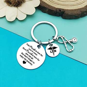 Licensed Practical Nurse Gift LPN Keychain Soon to Be Nurse Gifts Graduation Gift Inspirational Gift for Licensed Practical Nurse Student Future Nurse Keyring Medical School Christmas Graduation Gift
