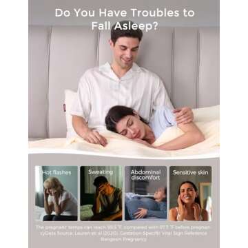 Momcozy Life CoolMurm Cooling Comforter for Hot Sleepers, King/Cali King 106"x90" Pregnancy Cooling Blanket, All-Season Lightweight Soft Breathable Cooling Quilt Duvet Stay Cool All Night Beige Yellow