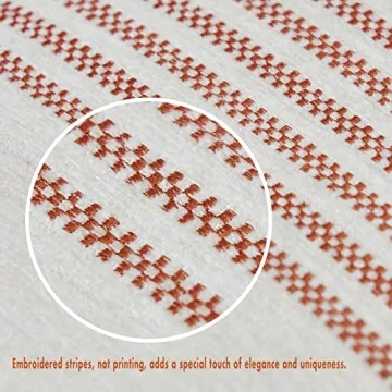 IKATYARN Boho Rust Red Soft Chenille Pillow Covers 16x16