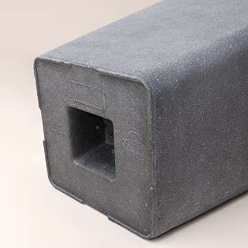 La Jolie Muse Tall Planters 20 Inch, Flower Pot Pack 2, Patio Deck Indoor Outdoor Garden Tree Planters (Weathered Gray)