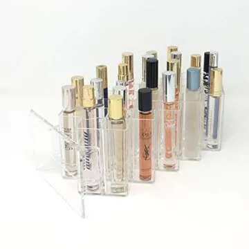 BY ALEGORY byAlegory Acrylic Rollerball Perfume Makeup Organizer Stand 28 Space Cosmetic Beauty Vani...