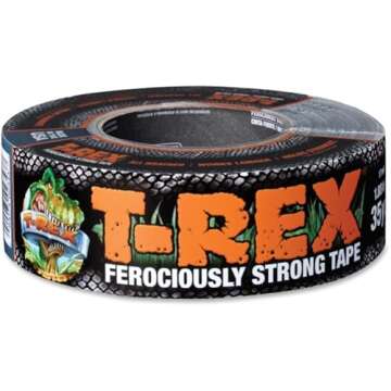 T-Rex 240998 Ferociously Strong Tape, 1.88 Inches x 35 Yards, Waterproof Backing, Dark Gunmetal Gray, Single Roll